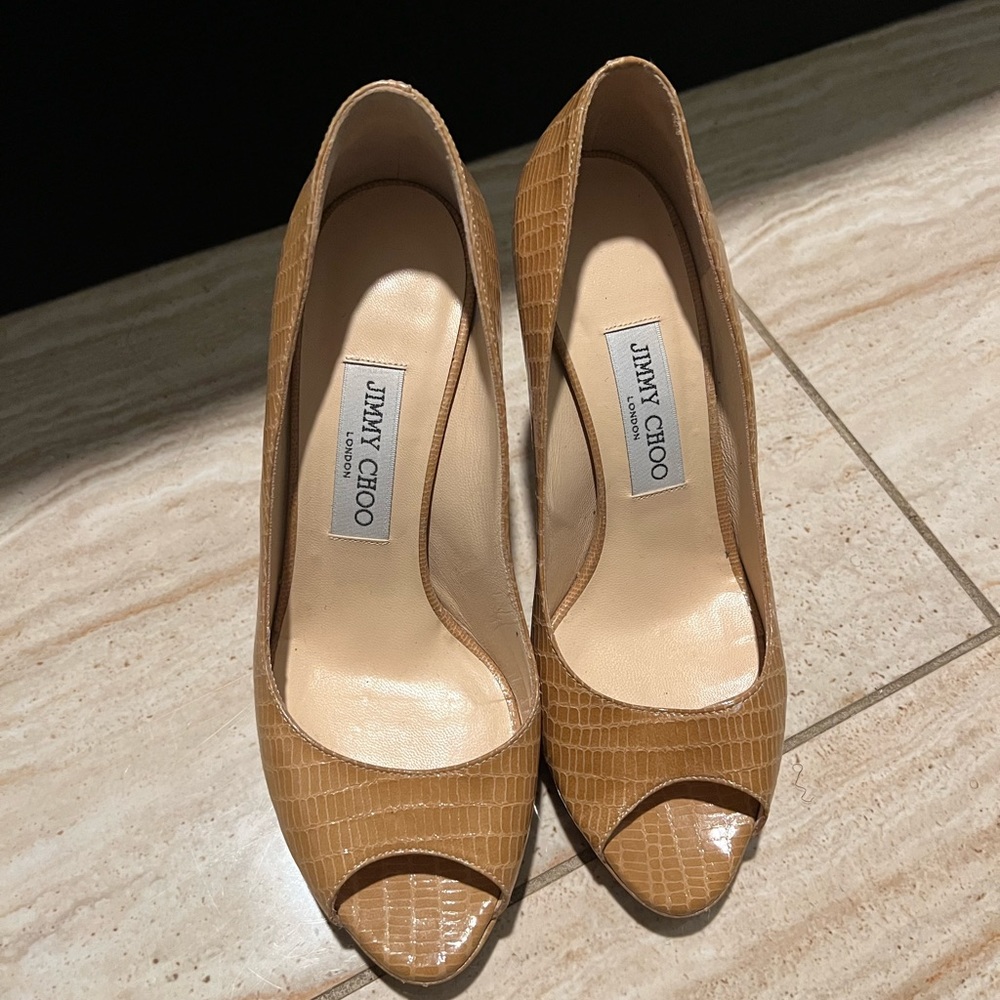 Brown Jimmy Choo heels